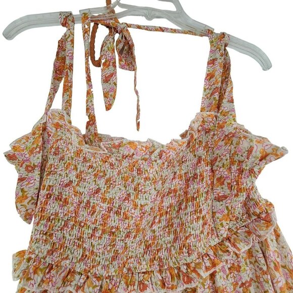 MVN The Label NWT Women's Sleeveless Maxi Dress Orange Size 8 - Picture 4 of 11